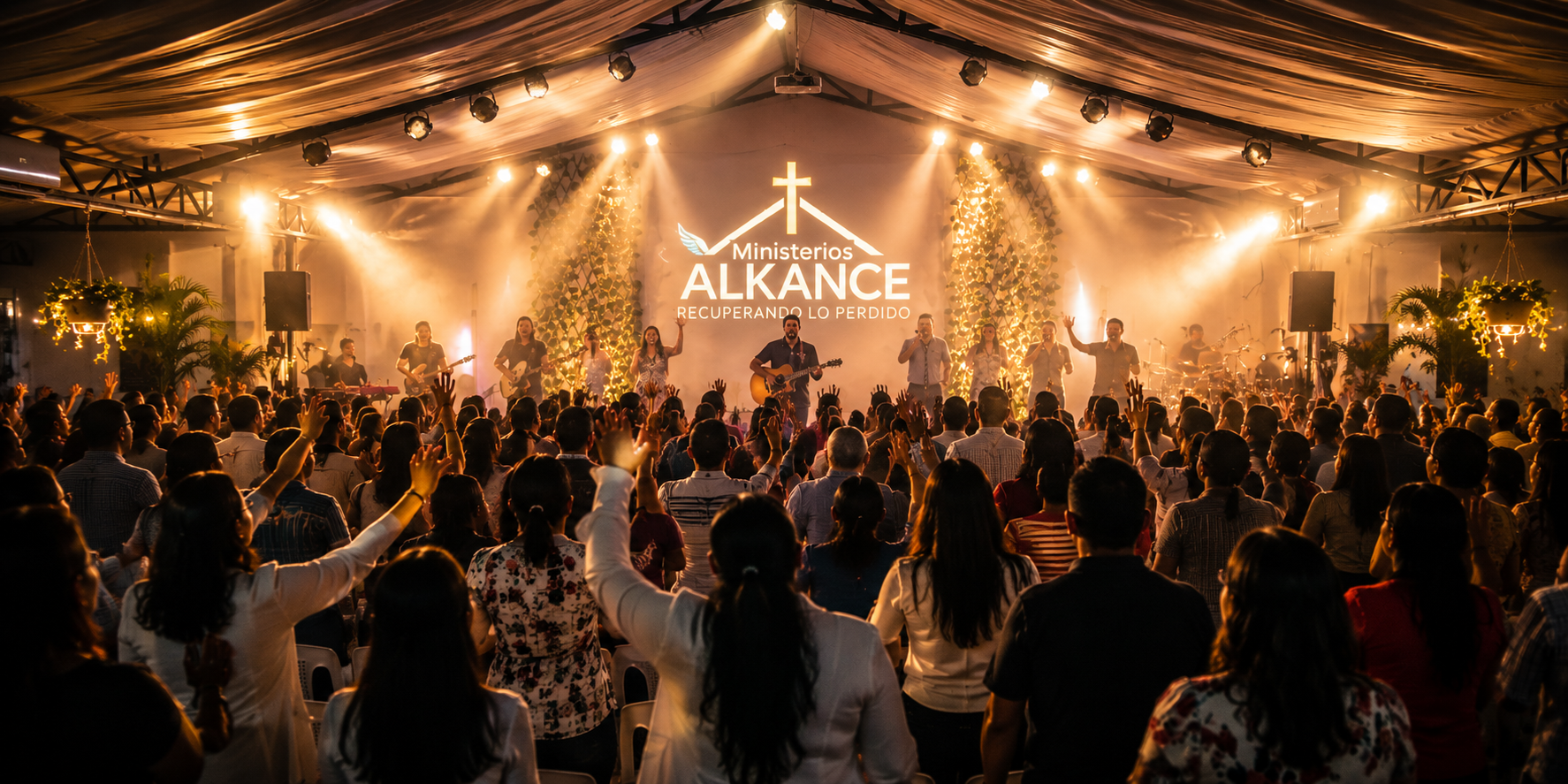 Congregación de Ministerios Alkance en adoración